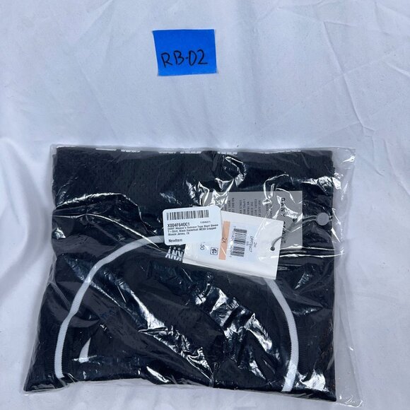 DKNY Womens Summer Tops Mesh Jersey Logo Muscle Tank Top DPPT8607 Black Size 2X - Picture 2 of 2